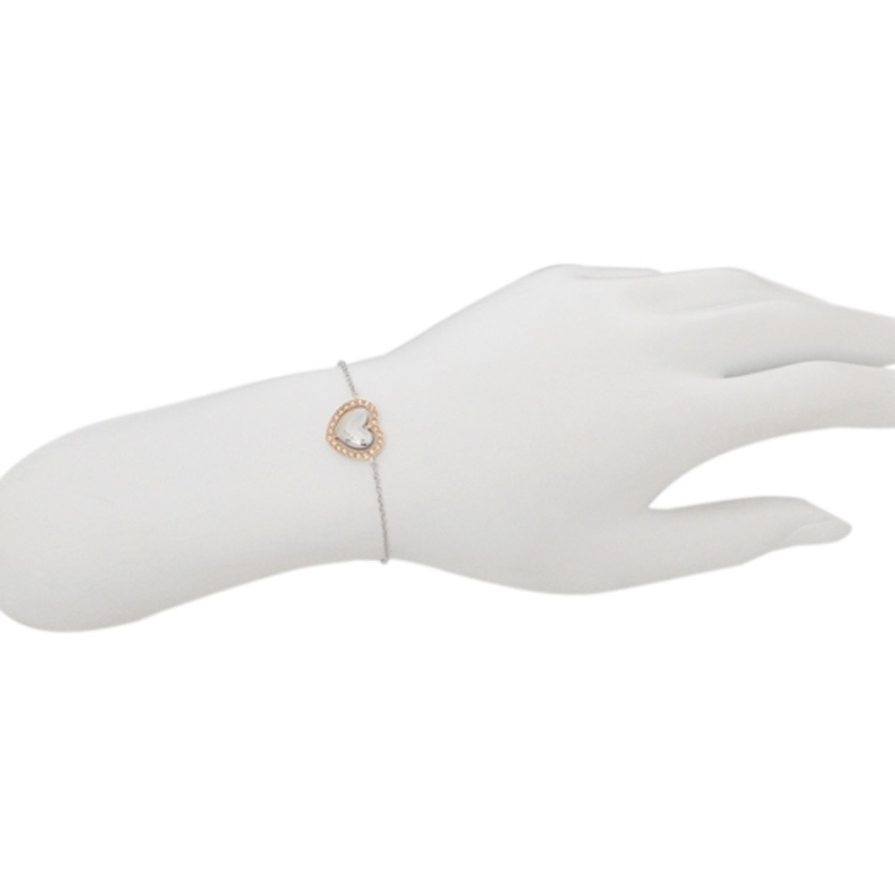 💝COACH Heart Bracelet Rose Gold/Silver Champagne - Picture 2 of 8